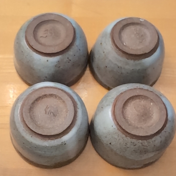 Set of Four Handmade Ceramic Sake Cups - Picture 6 of 7